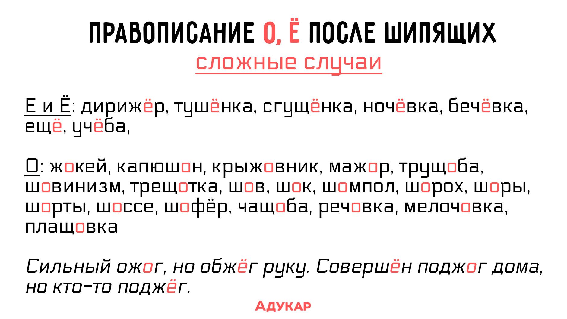  Слова-исключения русского языка, которые стоит запомнить перед ЕГЭ | Адукар